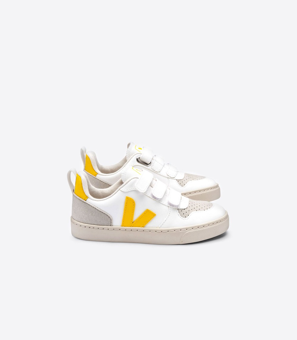 Veja Sneakers Copii - V-10 Velcro Cwl - Albi - 5760381-AX